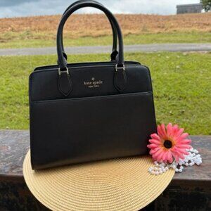 Kate Spade Classic Madison Bag Black Leather